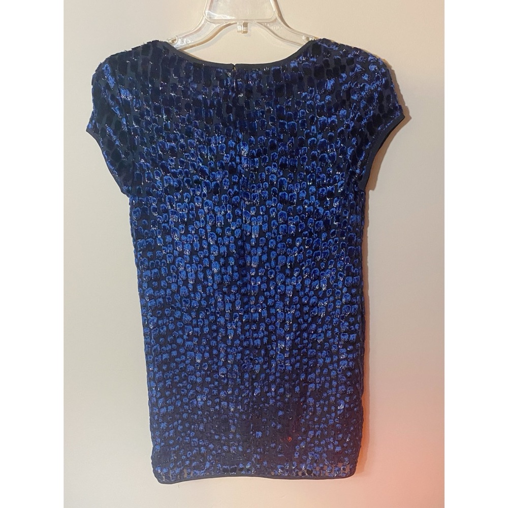 Showshamma designer blue and black cocktail dress - Picture 3 of 3